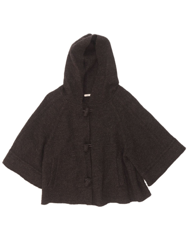 Penny Black Womens Short Hooded Short Sleeve Overcoat UK 12 Medium Black