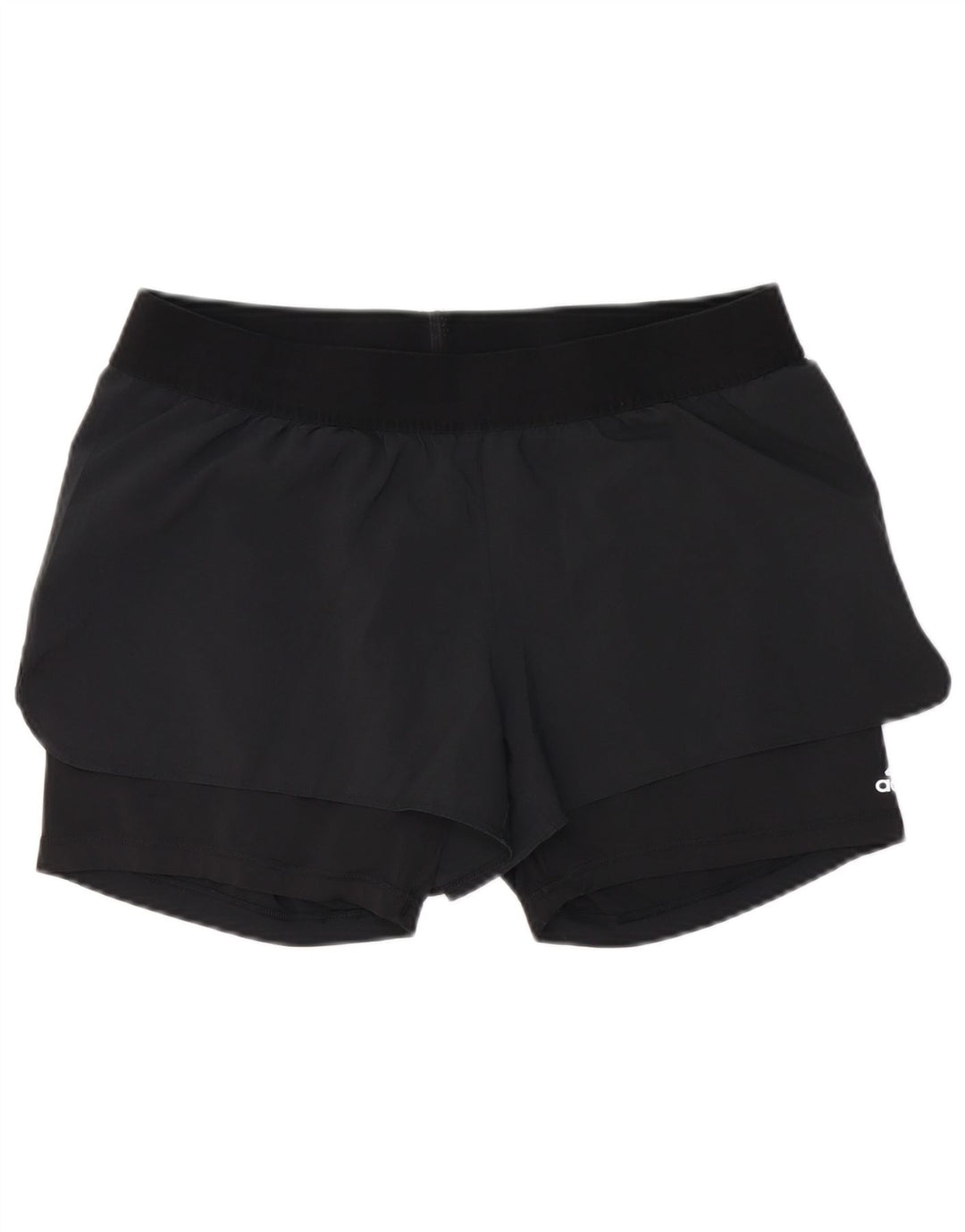 Adidas Womens Sport Shorts UK 14 Large Black