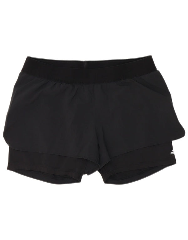 Adidas Short de sport pour femme UK 14 Large Noir