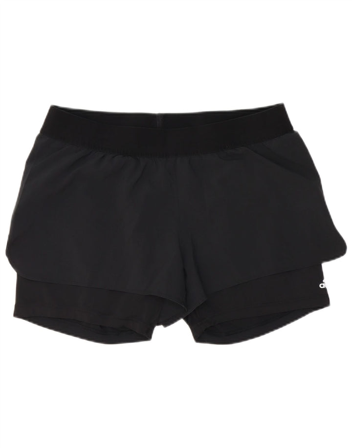 Adidas Womens Sport Shorts UK 14 Large Black