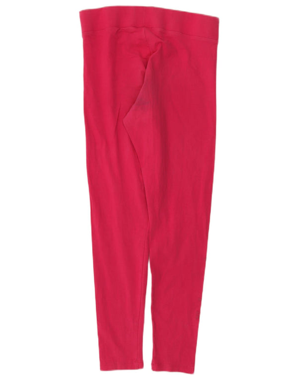 Adidas Womens Leggings UK 16 Large Pink Cotton
