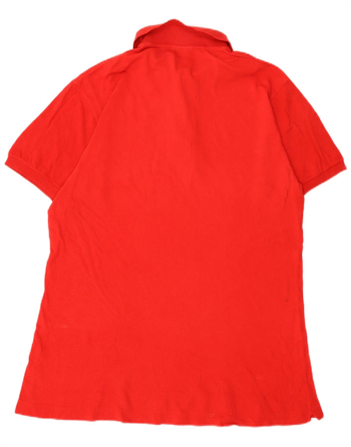 Lacoste Mens Polo Shirt Size 7 2XL Red Cotton