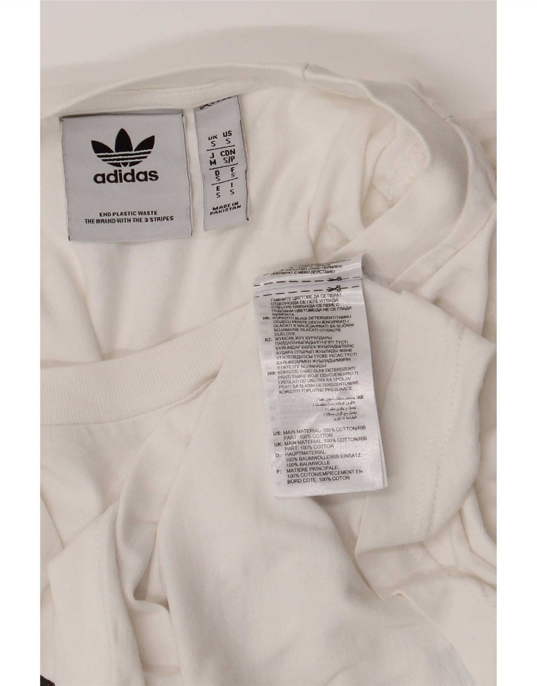 Adidas Mens Graphic T-Shirt Top Small White Cotton