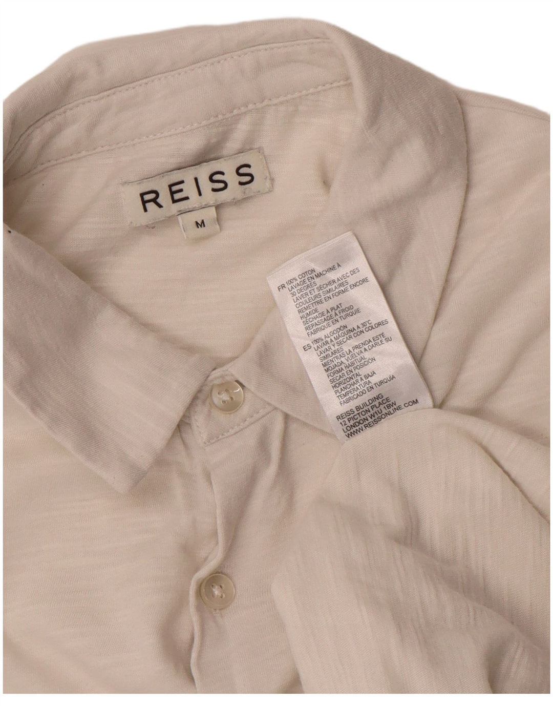Reiss herreskjorte medium hvid bomuld