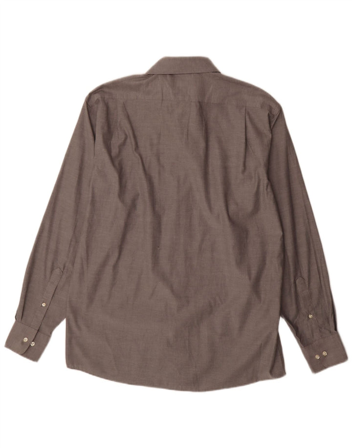 Tommy Hilfiger Herre Regular Fit Skjorte Størrelse 15 1/2 Medium Grey Bomuld