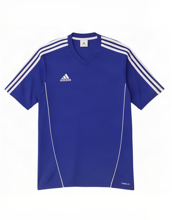 Adidas Ανδρικό T-Shirt Climalite Top Small Blue Polyester