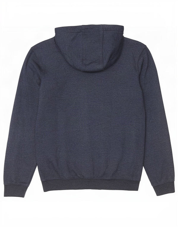 Quiksilver Boys Graphic Hoodie Jumper 13-14 Years Navy Blue Cotton