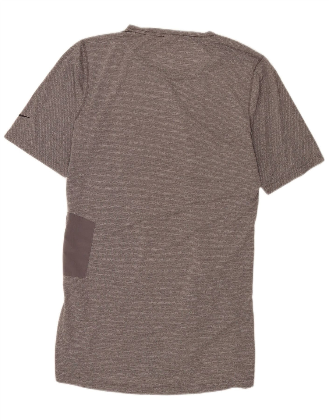 T-shirt Nike Dri Fit da uomo, top in poliestere grigio medio