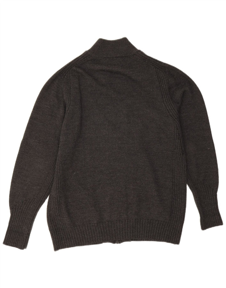 Maglione Cardigan Uomo Trussardi Jeans Large Grigio Lana