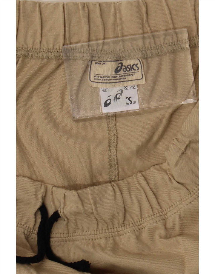 Asics Mens Tracksuit Trousers Large Beige Cotton