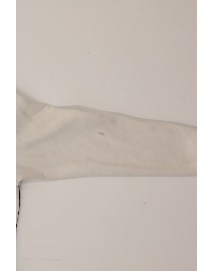 NIKE Mens Graphic Sweatshirt Jumper Small White Colourblock Cotton