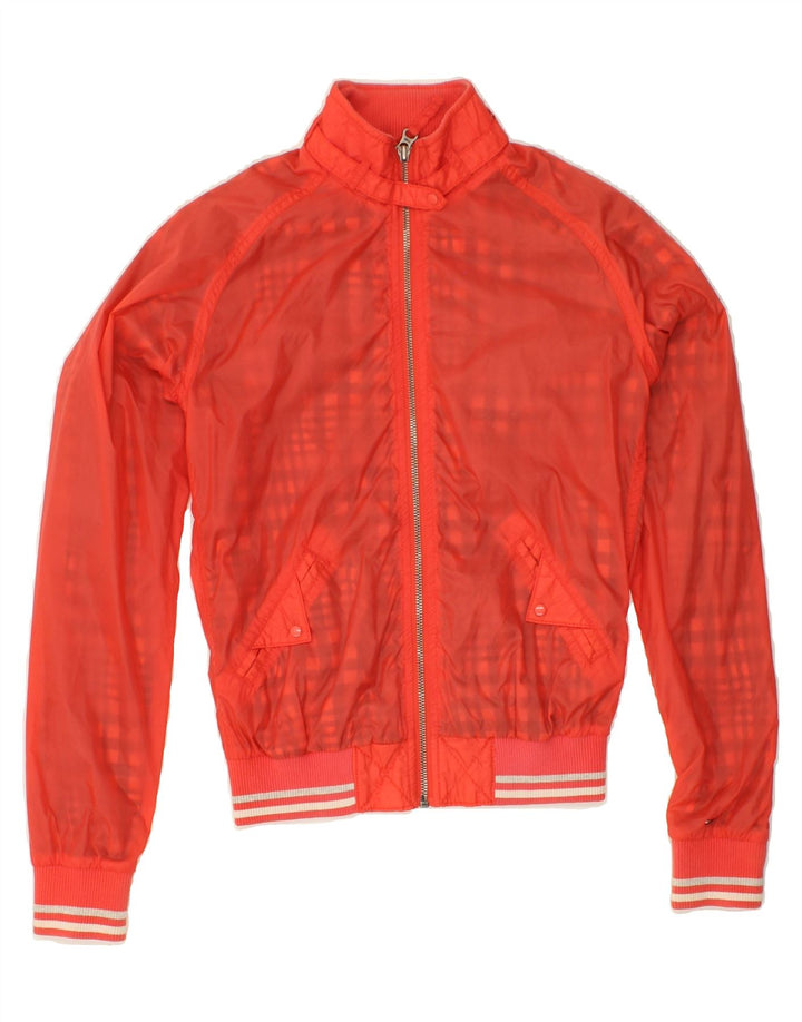 TOMMY HILFIGER Womens Bomber Jacket UK 6 XS Orange Nylon Vintage Tommy Hilfiger and Second-Hand Tommy Hilfiger from Messina Hembry 