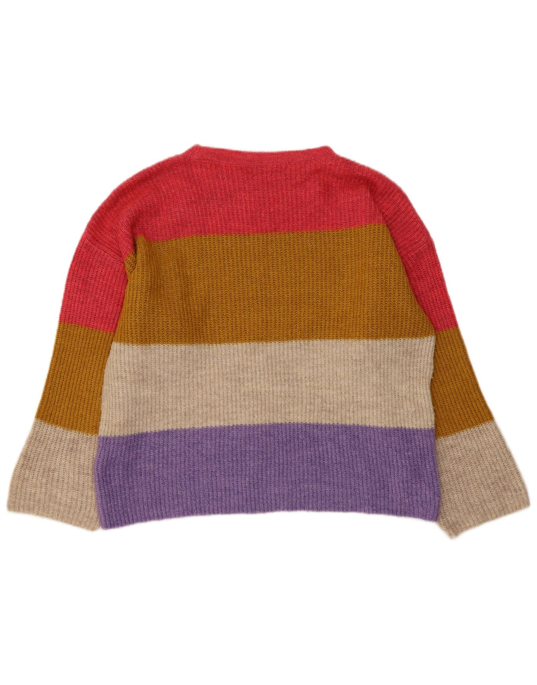 Marks & Spencer Womens Boat Neck Jumper Sweater UK 14 Medium Multicoloured