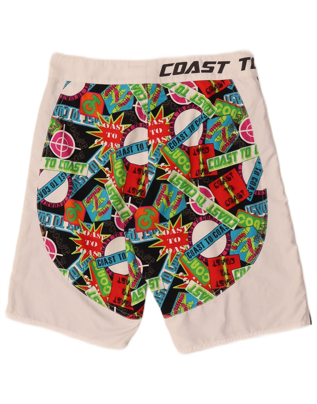 Coast Mens Graphic Swimming Shorts Medium  Multicoloured Polyester