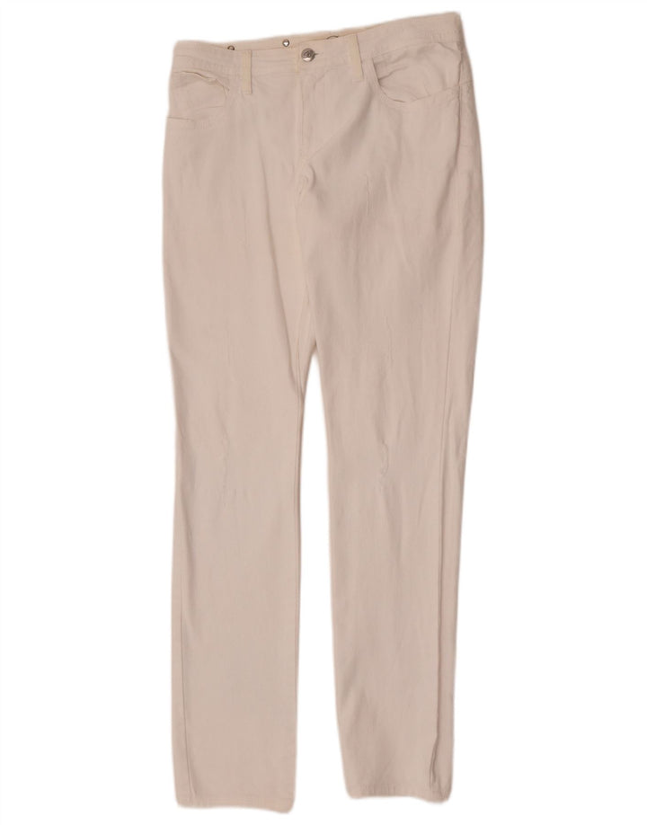 Blumarine Dame Slim Jeans IT 44 Medium W30 L33 Hvid Bomuld
