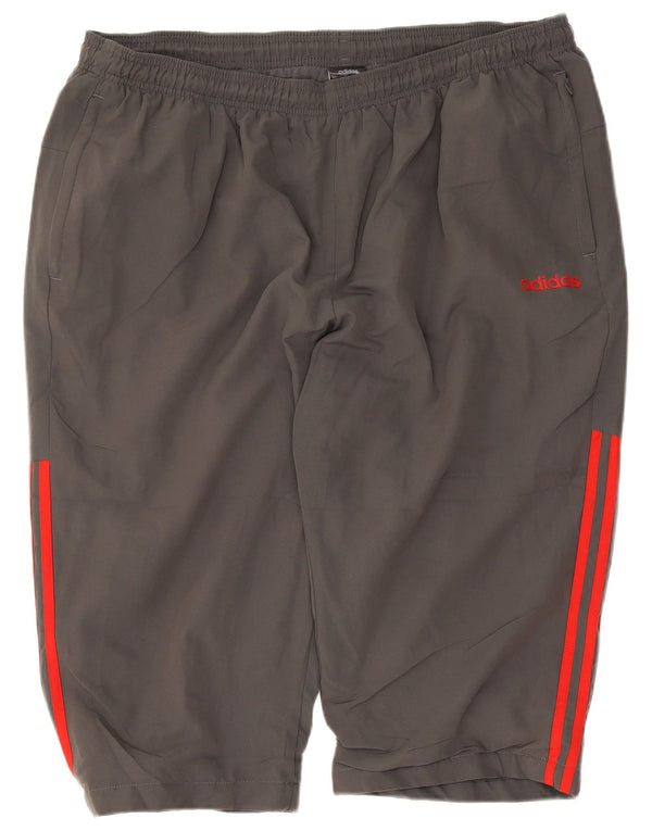 Adidas Short de sport pour homme 2XL Gris Polyester
