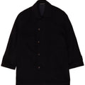 Soprabito vintage da uomo vestibilità ampia IT 46 piccolo in lana blu navy