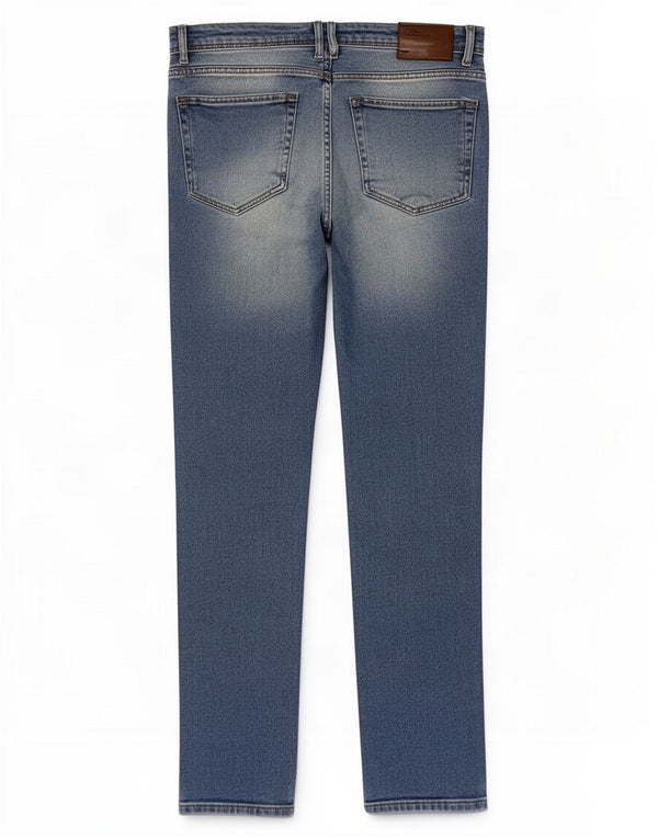 Zara Mens Slim Jeans EU 42 Large W32 L30 kék pamut