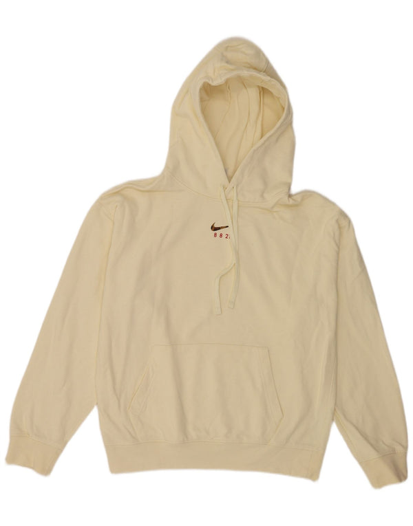 Felpa con cappuccio Nike da uomo, vestibilità ampia, piccola, in cotone giallo