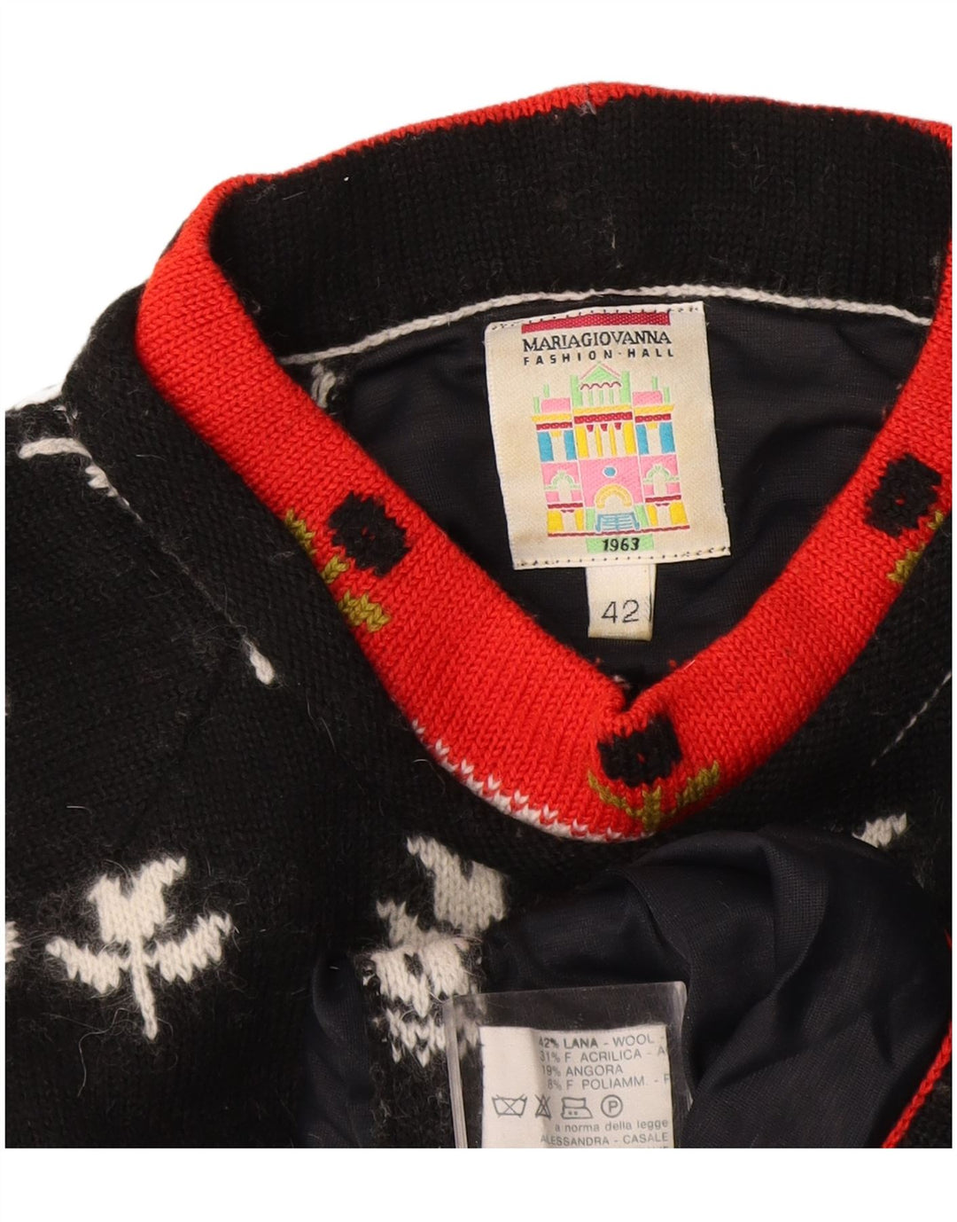 Maria Giovanna Womens Turtle Neck Jumper Sweater IT 42 Medium Black