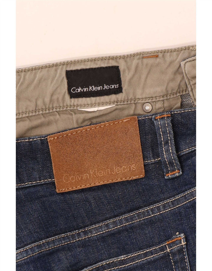 Calvin Klein Mens Straight Jeans W34 L30 Blue