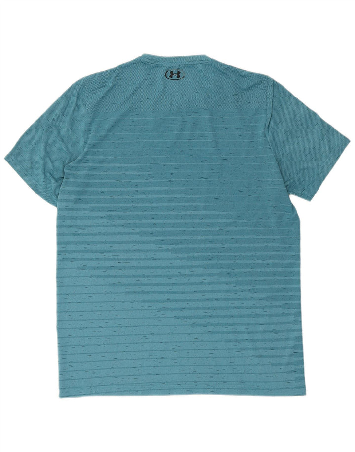 UNDER ARMOUR Mens T-Shirt Top Large Blue Flecked