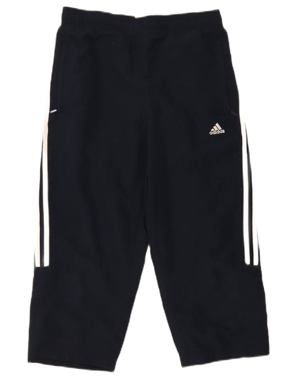 Adidas Pantalon de survêtement Capri pour femme UK 10 Small Bleu marine Polyester