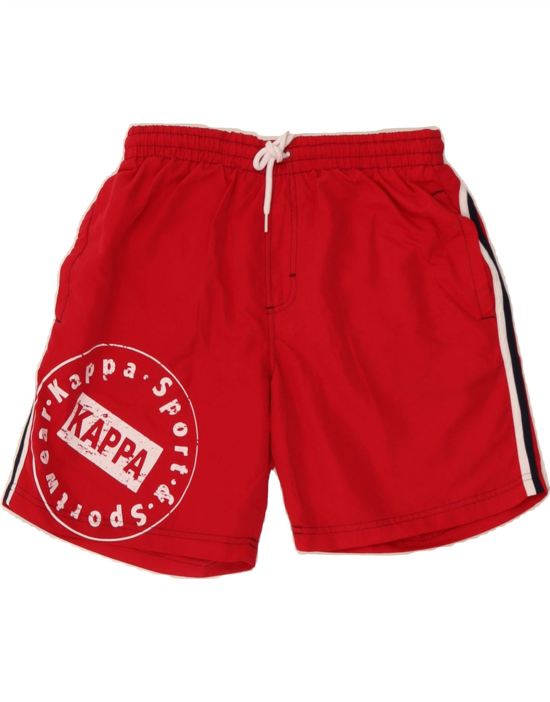 KAPPA Mens Graphic Swimming Shorts Medium  Red Vintage Kappa and Second-Hand Kappa from Messina Hembry 