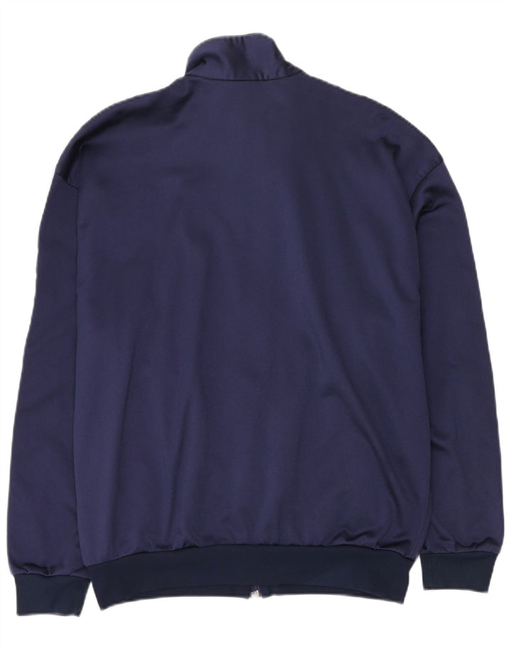 Asics Herren-Trainingsanzug mit grafischem Oberteil, groß, Marineblau, Farbblock