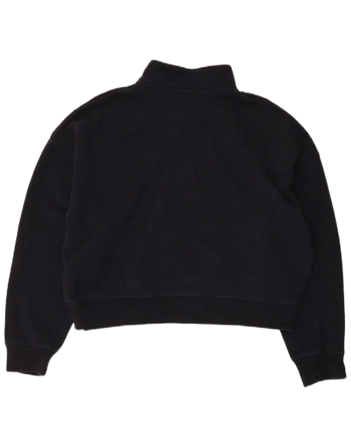 Superdry Sweat-shirt court surdimensionné pour femme UK 16 Large Bleu marine