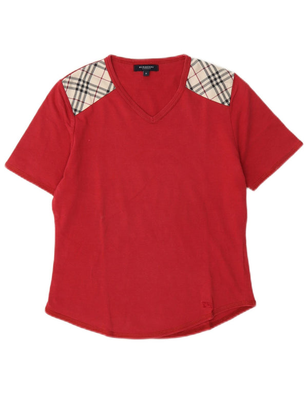 Tricou Burberry pentru femei Top UK 10 Small Red Check