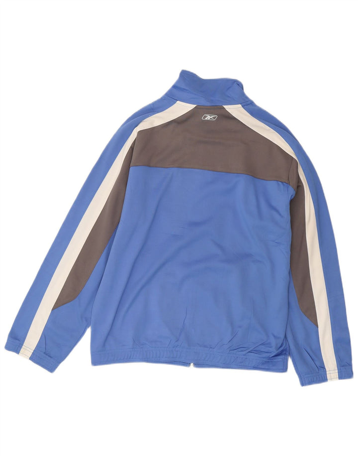 Reebok Mens Tracksuit Top Jacket XS Blue Colourblock Polyester