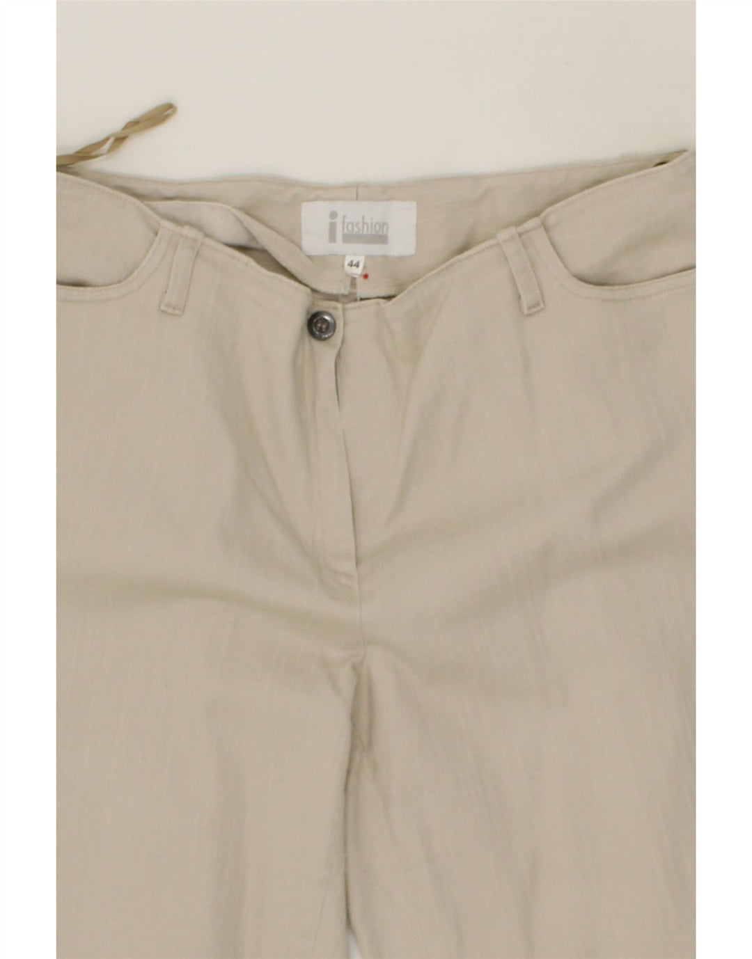 VINTAGE Womens Bootcut Casual Trousers IT 44 Medium W32 L30 Grey Cotton Vintage Vintage and Second-Hand Vintage from Messina Hembry 