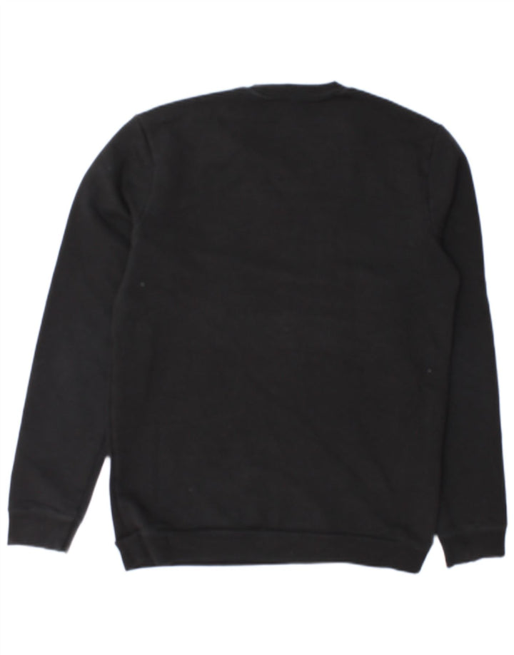 Felpa grafica da uomo Benetton maglione medio cotone nero