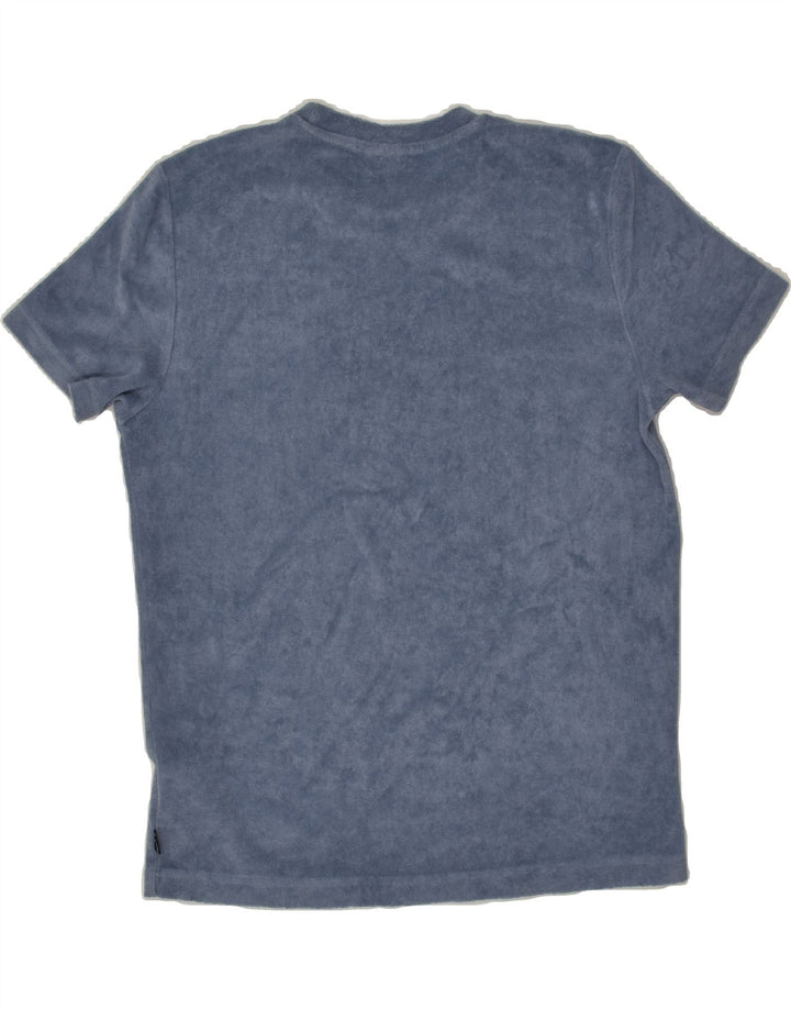 PUMA Womens T-Shirt Top UK 10 Small Navy Blue Polyester | Vintage Puma | Thrift | Second-Hand Puma | Used Clothing | Messina Hembry 