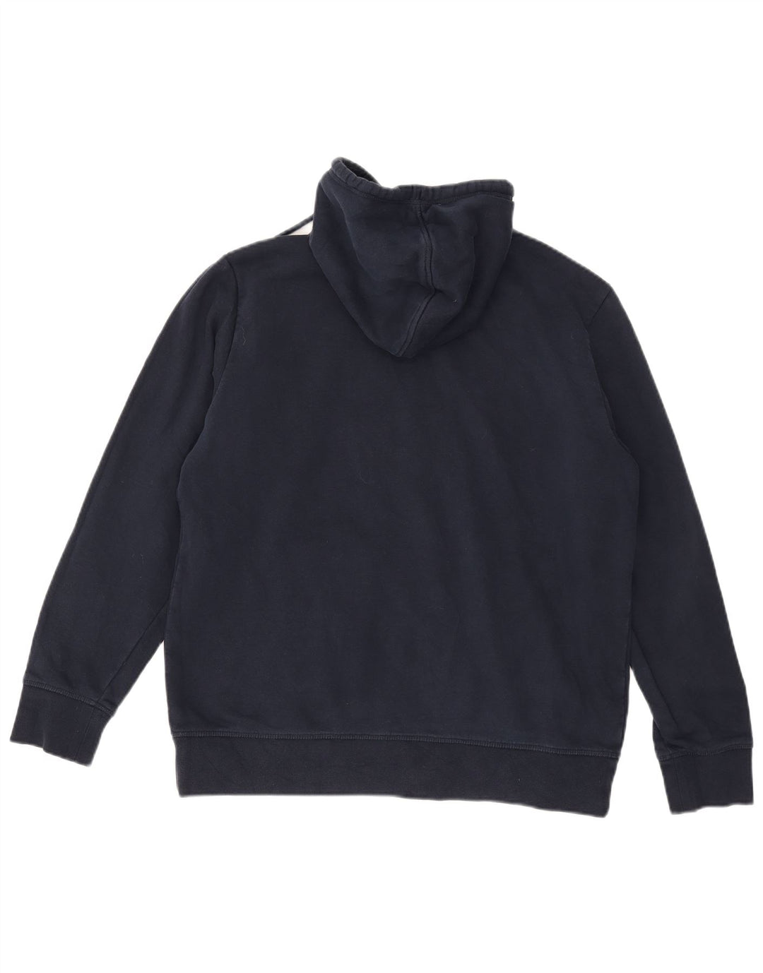 Reebok Mens Graphic Hoodie Jumper Medium Navy Blue Cotton