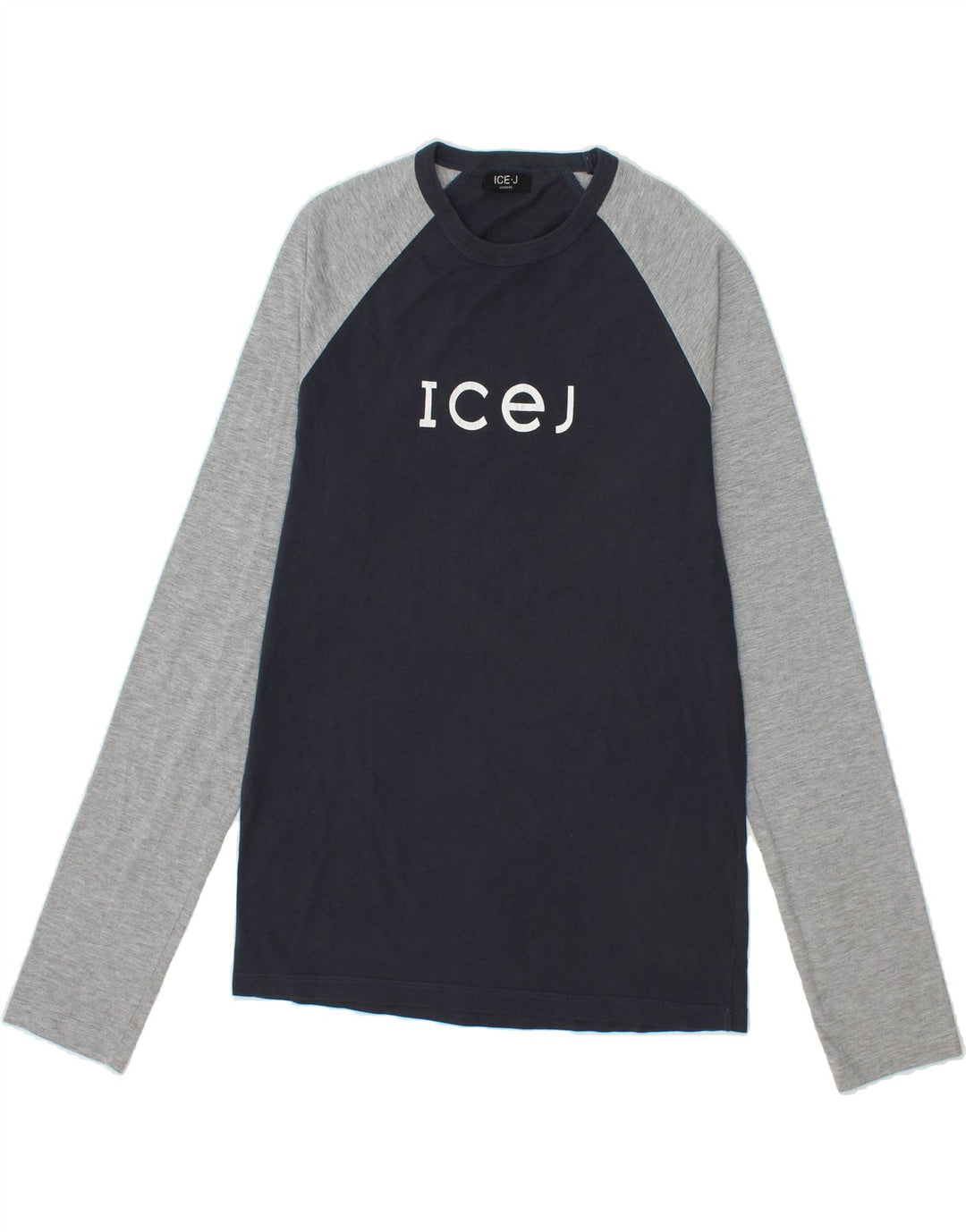 ICEBERG Boys Graphic Top Long Sleeve 11-12 Years Large Navy Blue Vintage Iceberg and Second-Hand Iceberg from Messina Hembry 
