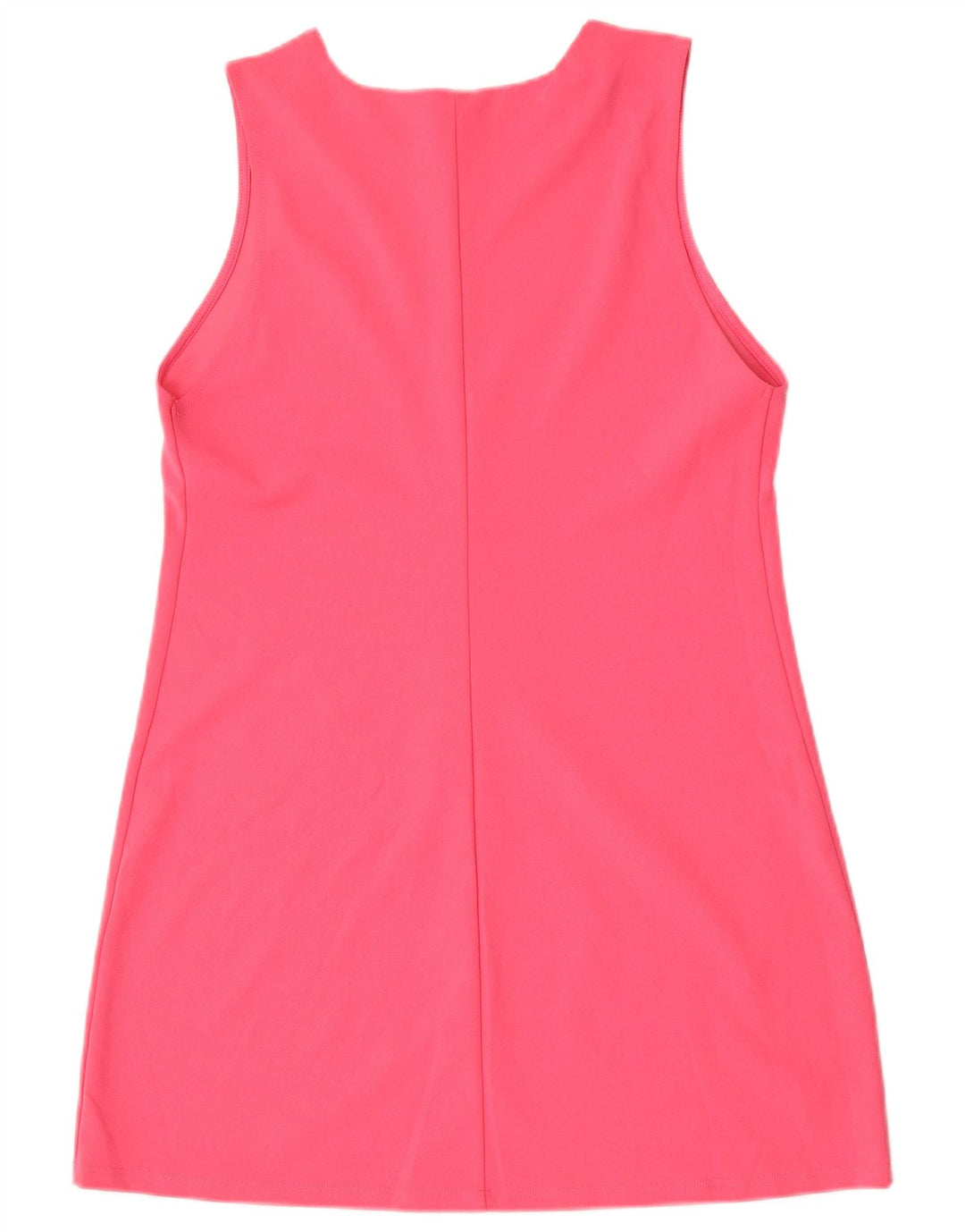 Zara Robe fourreau sans manches pour femme UK 12 Polyester rose moyen
