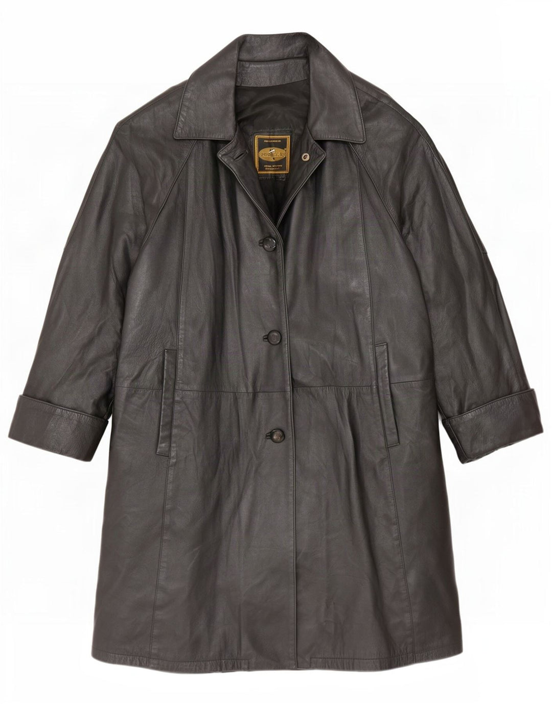 Douglas Manteau en cuir pour femme UK 16 Large Noir