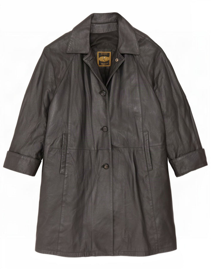 Douglas Manteau en cuir pour femme UK 16 Large Noir