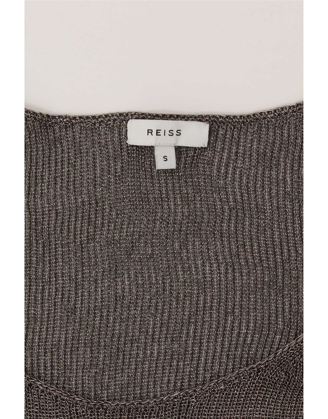 Blusa Reiss para mujer Top UK 10 Small Grey Moteado