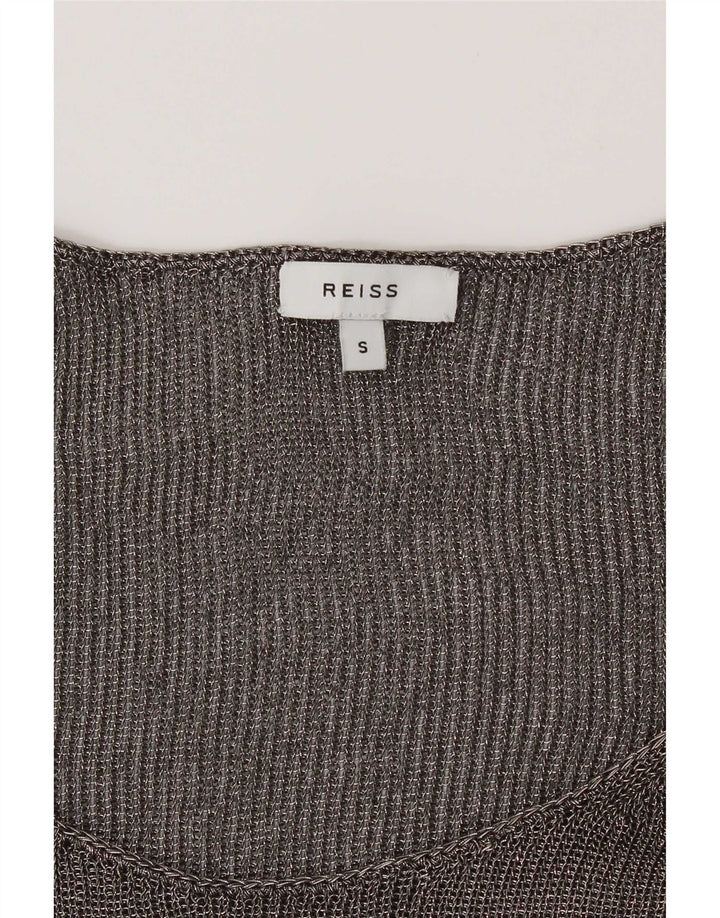 Blusa Reiss para mujer Top UK 10 Small Grey Moteado