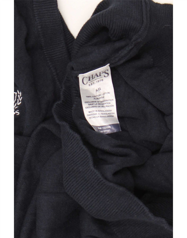 Chaps Ανδρικό γιλέκο Tank Top Large Navy Blue Cotton