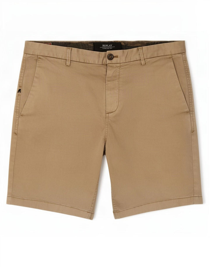 Replay Mens Chino Shorts Large W36 Beige
