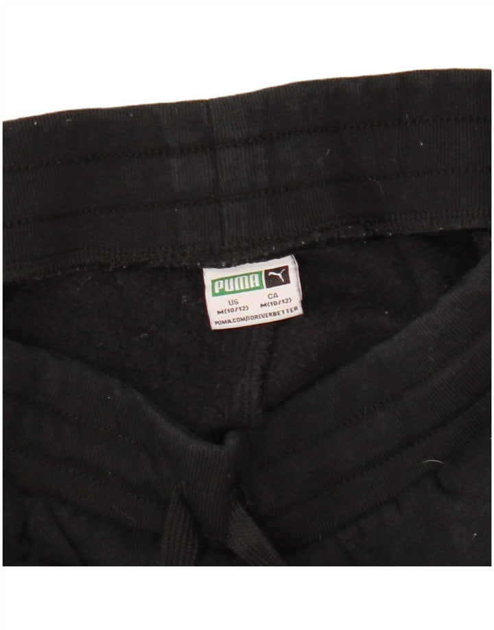 PUMA Boys Graphic Tracksuit Trousers Joggers 10-11 Years Medium  Black