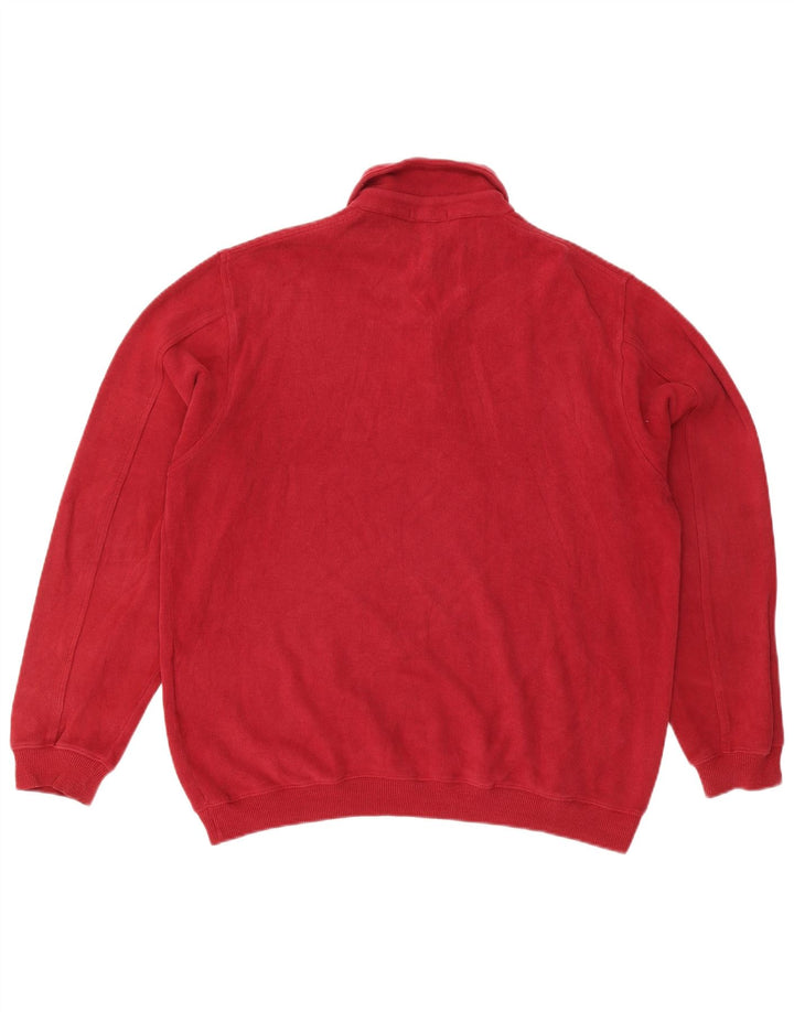 Gant Herren-Polo-Pullover aus mittelroter Baumwolle
