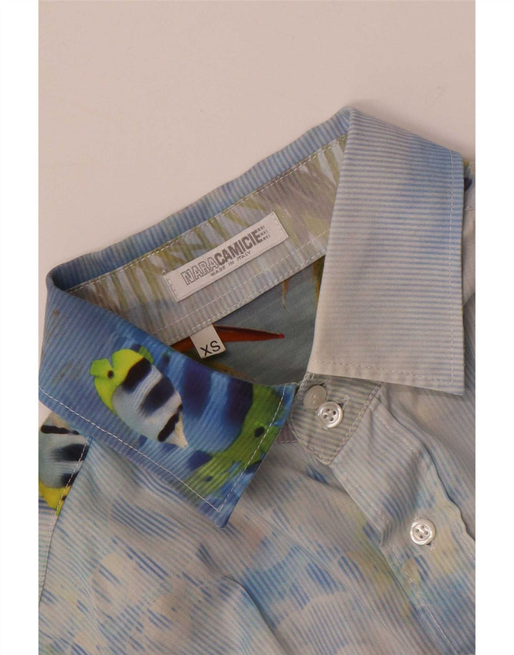 Naracamicee Herren Grafikhemd XS Blau Hawaiianisch