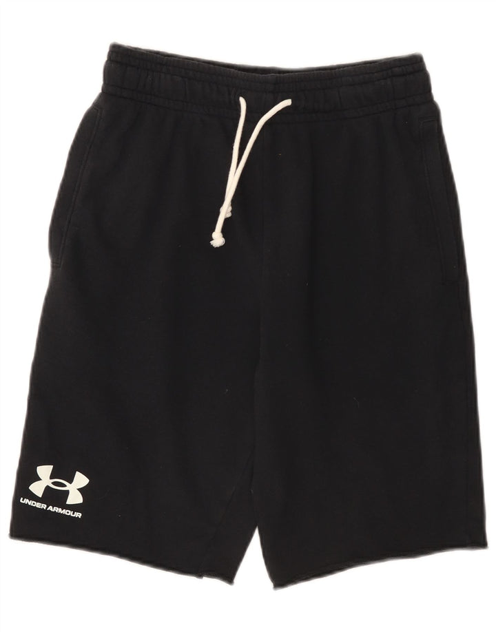 Pantaloni scurți sport grafic Under Armour pentru bărbați, mici, negri