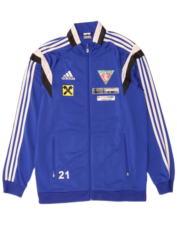 Adidas férfi grafikus tréningruha felső kabát Medium Blue Coloururblock poliészter