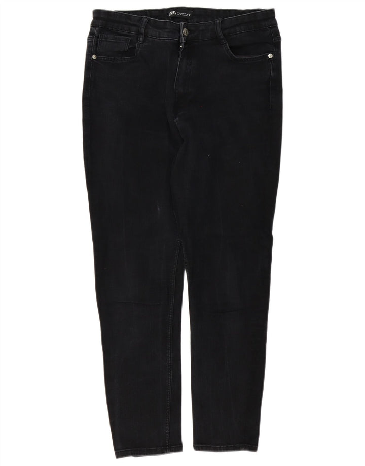 Zara Dame Slim Jeans EU 44 XL W34 L26 Sort